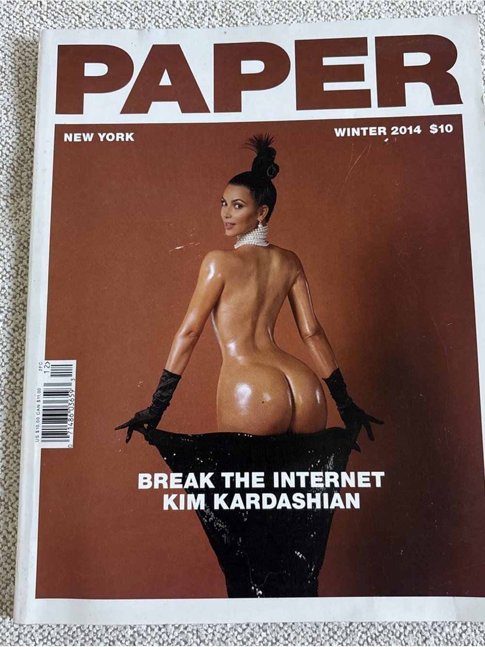 PAPER Magazine Winter 2014 Break the Internet Kim Kardashian Illustrated